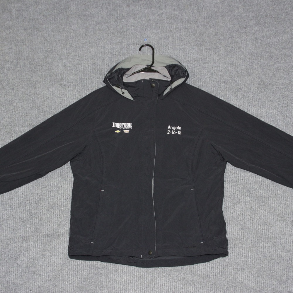 3 in 1 LL Bean Ingersoll Automotive Women S M Reg‎ Black Hooded Jacket Chevrolet